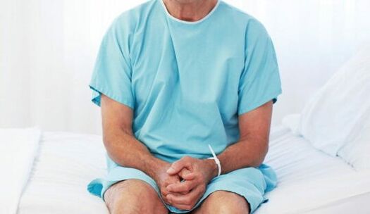 A man with prostatitis